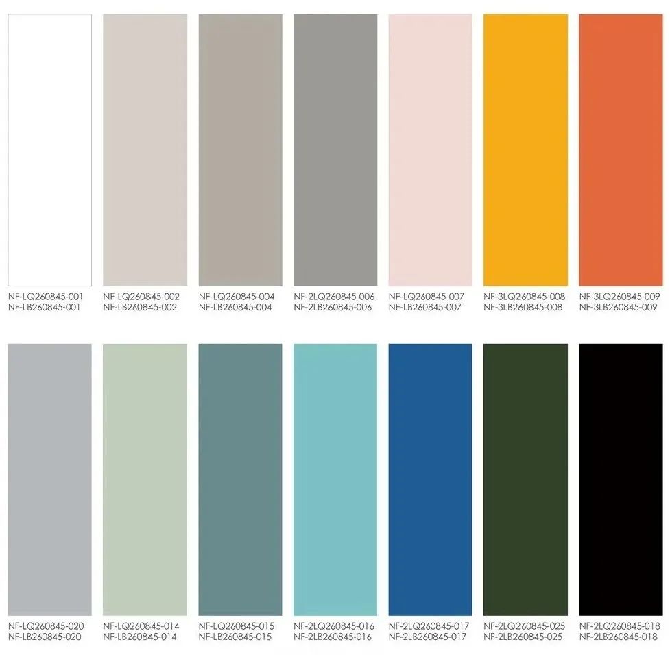 蒙地卡罗2600x800纯色瓷砖14种不同色彩