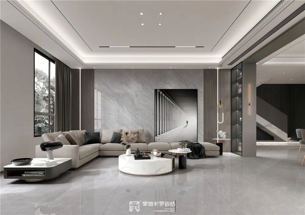 蒙地卡罗古堡灰岩板效果图